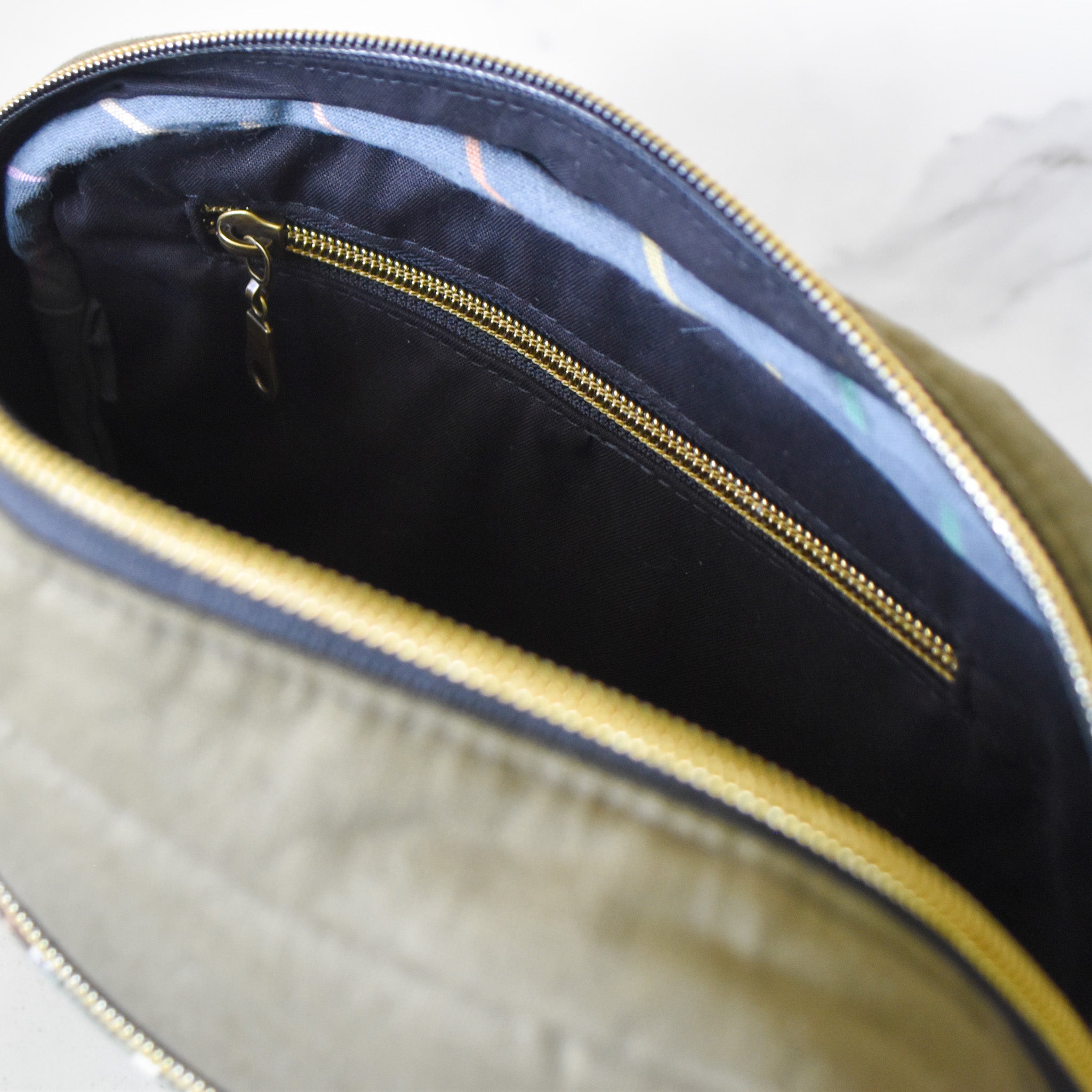 Army & Russet Yosegire Bag