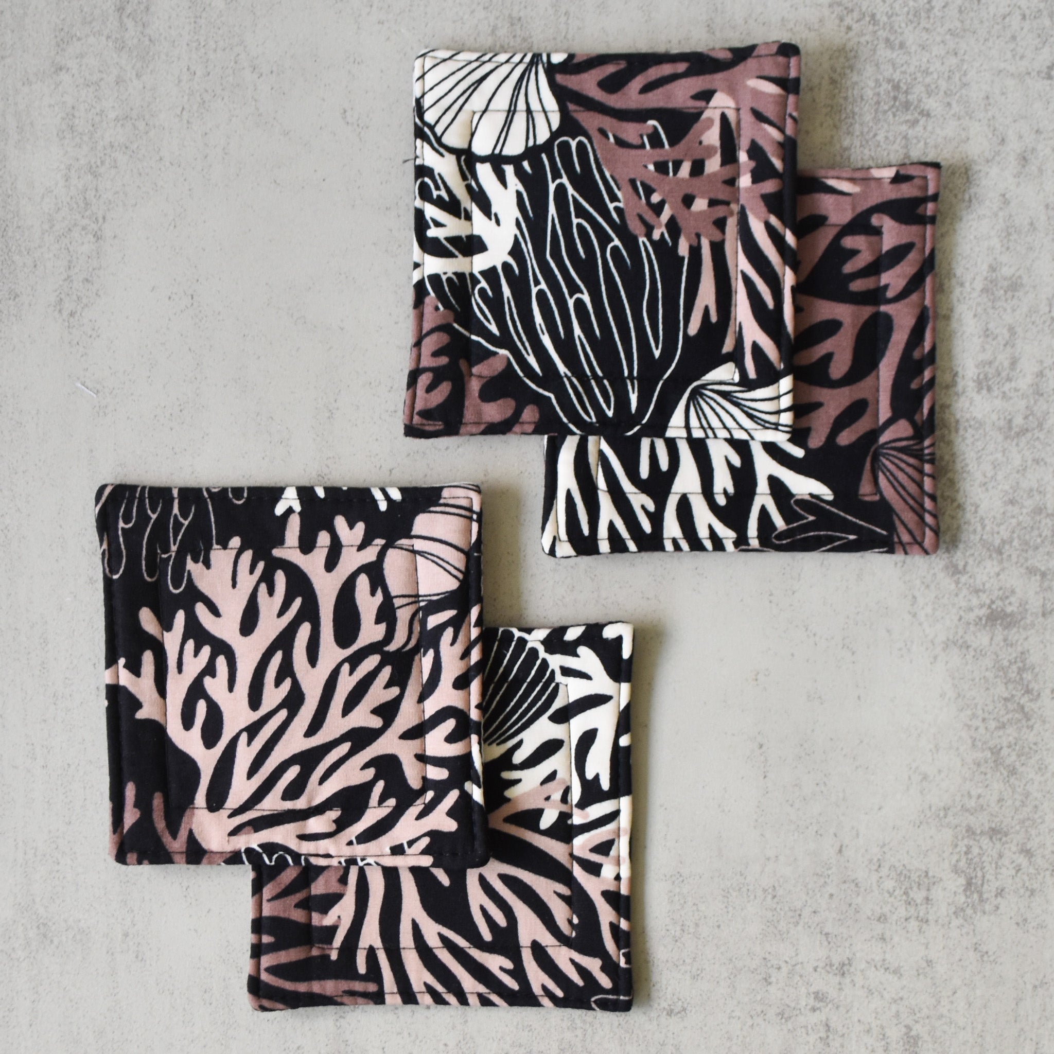 Shell-O Fabric Coasters