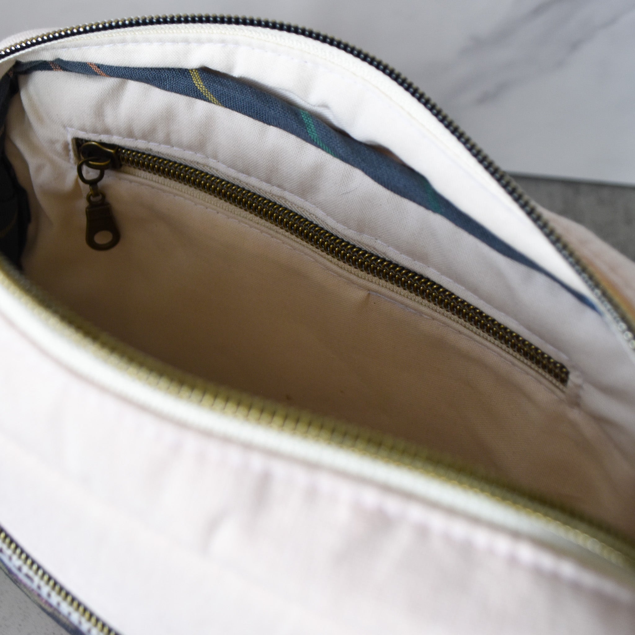 Natural & Acorn Yosegire Bag