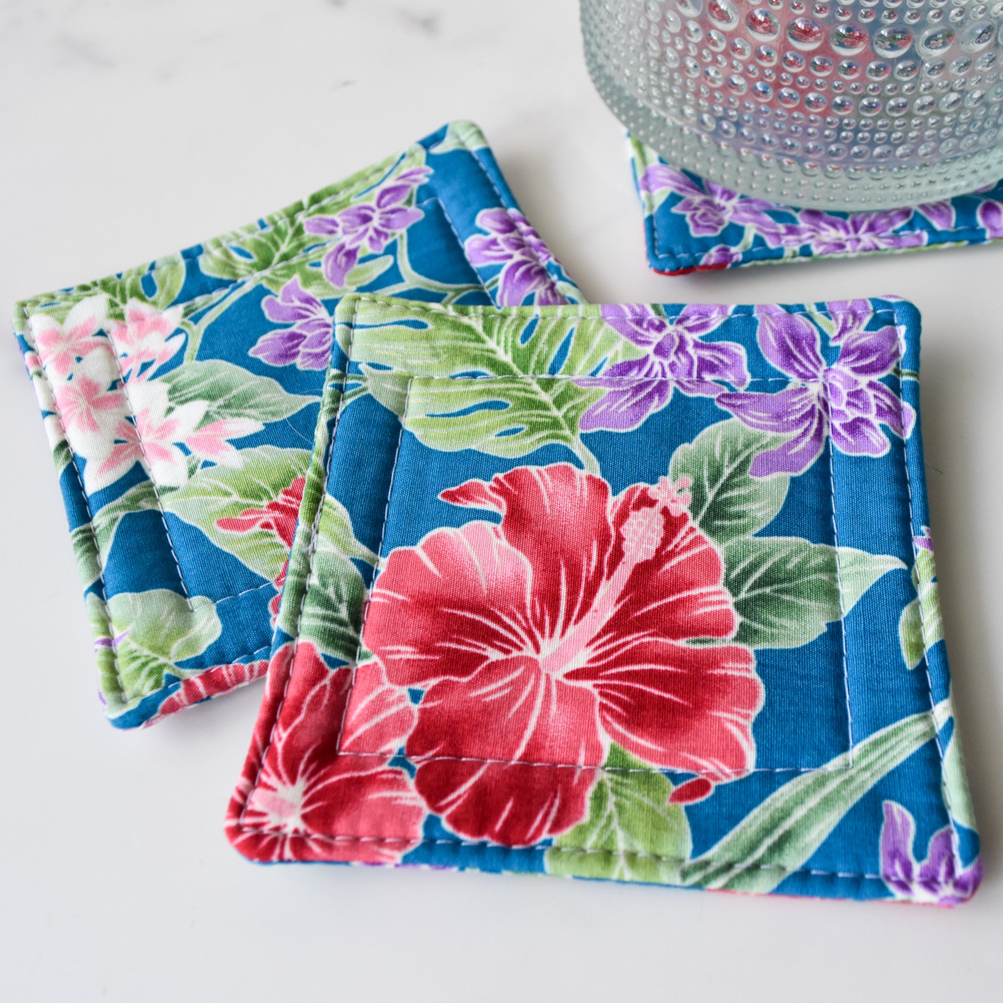 Aloha Belle Fabric Coasters