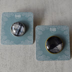 Black Plaid Lapel Pins