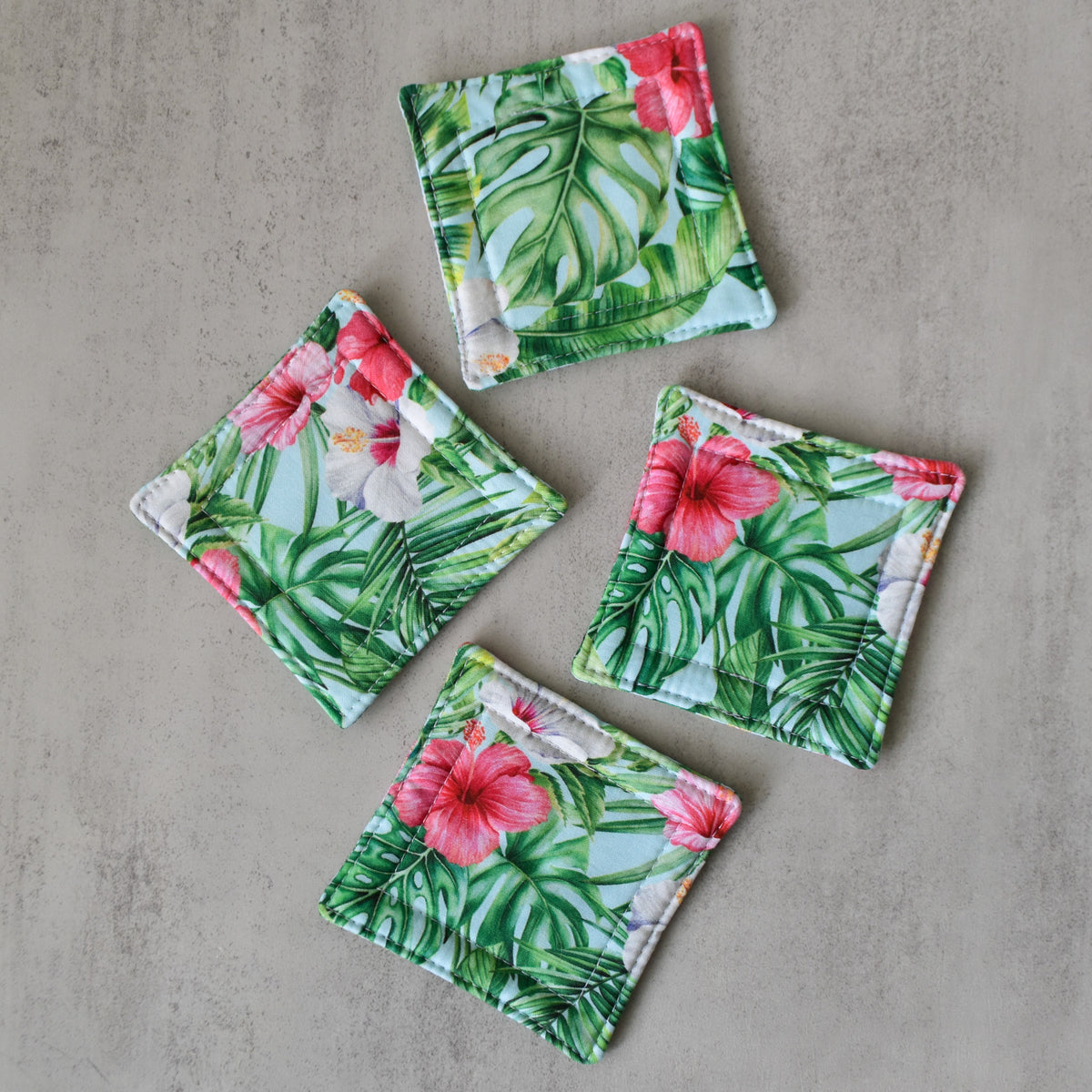 Green Room Fabric Coasters