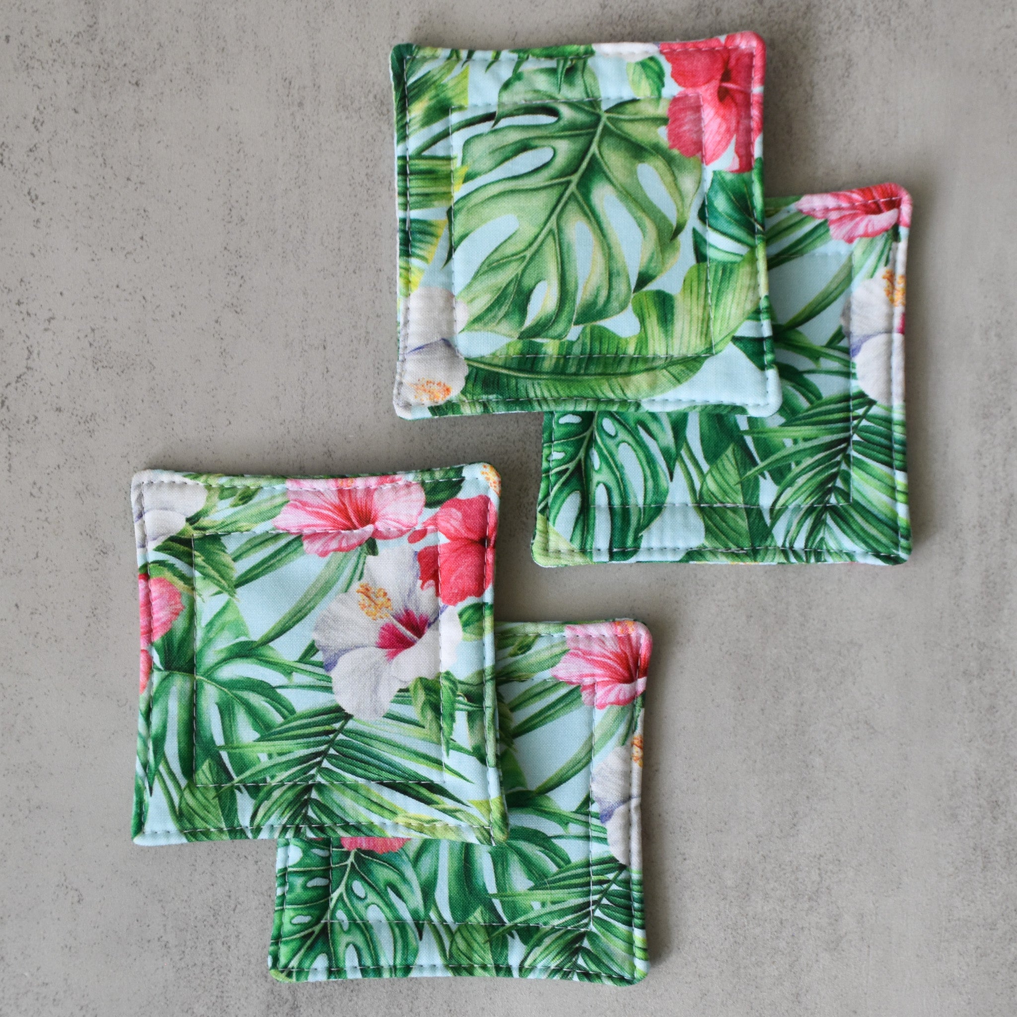 Green Room Fabric Coasters