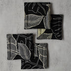Tropic in Ink Fabric Coasters