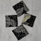 Tropic in Ink Fabric Coasters