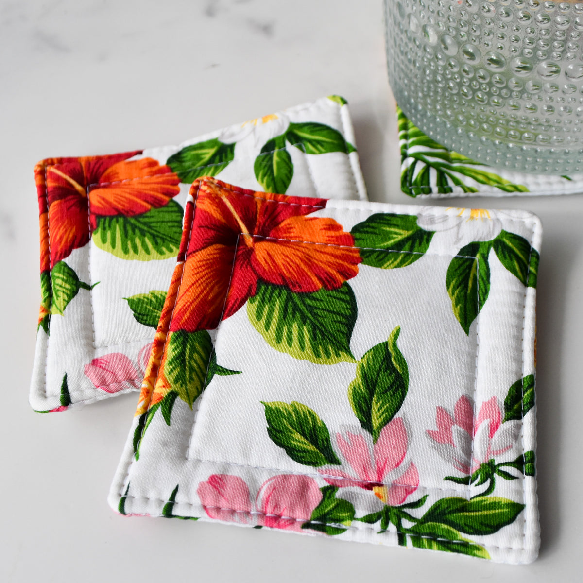 Pretty Please Fabric Coasters