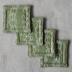 Lei Between the Lines Fabric Coasters