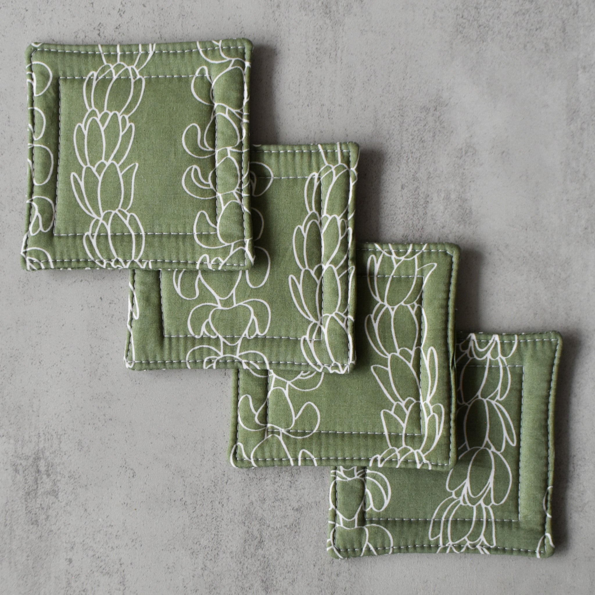 Lei Between the Lines Fabric Coasters