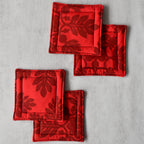 Cherry Kisses Fabric Coasters