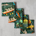 Seaside Fabric Coasters