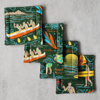 Seaside Fabric Coasters