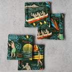 Seaside Fabric Coasters