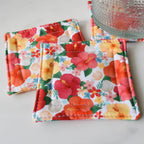 Petals By The Sea Fabric Coasters