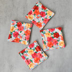 Petals By The Sea Fabric Coasters