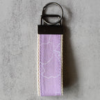 Hibiscus Violet Key Fobs