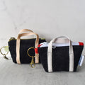 Black Corduroy Manini Tote Keychain