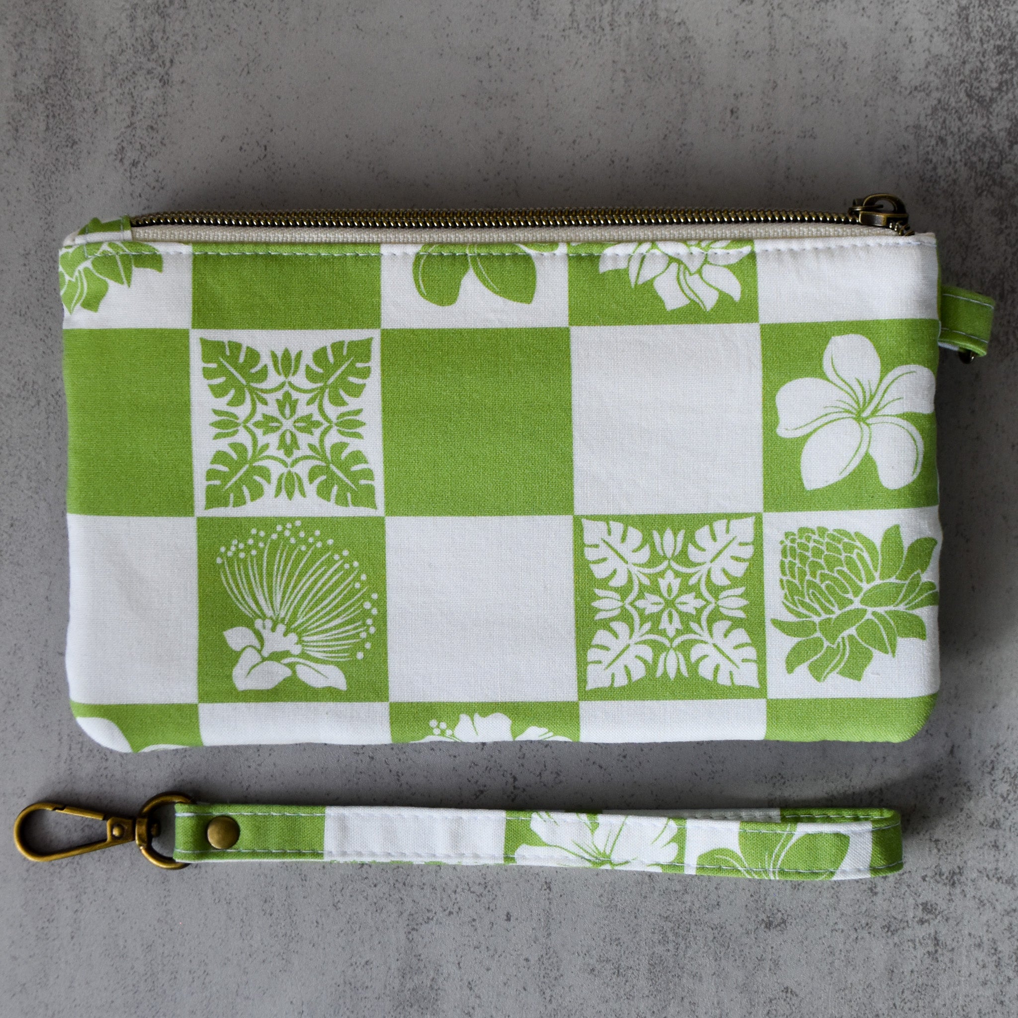 Verdant Grid Kealia Clutch Wallet