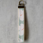 Blanc Hibiscus Key Fobs
