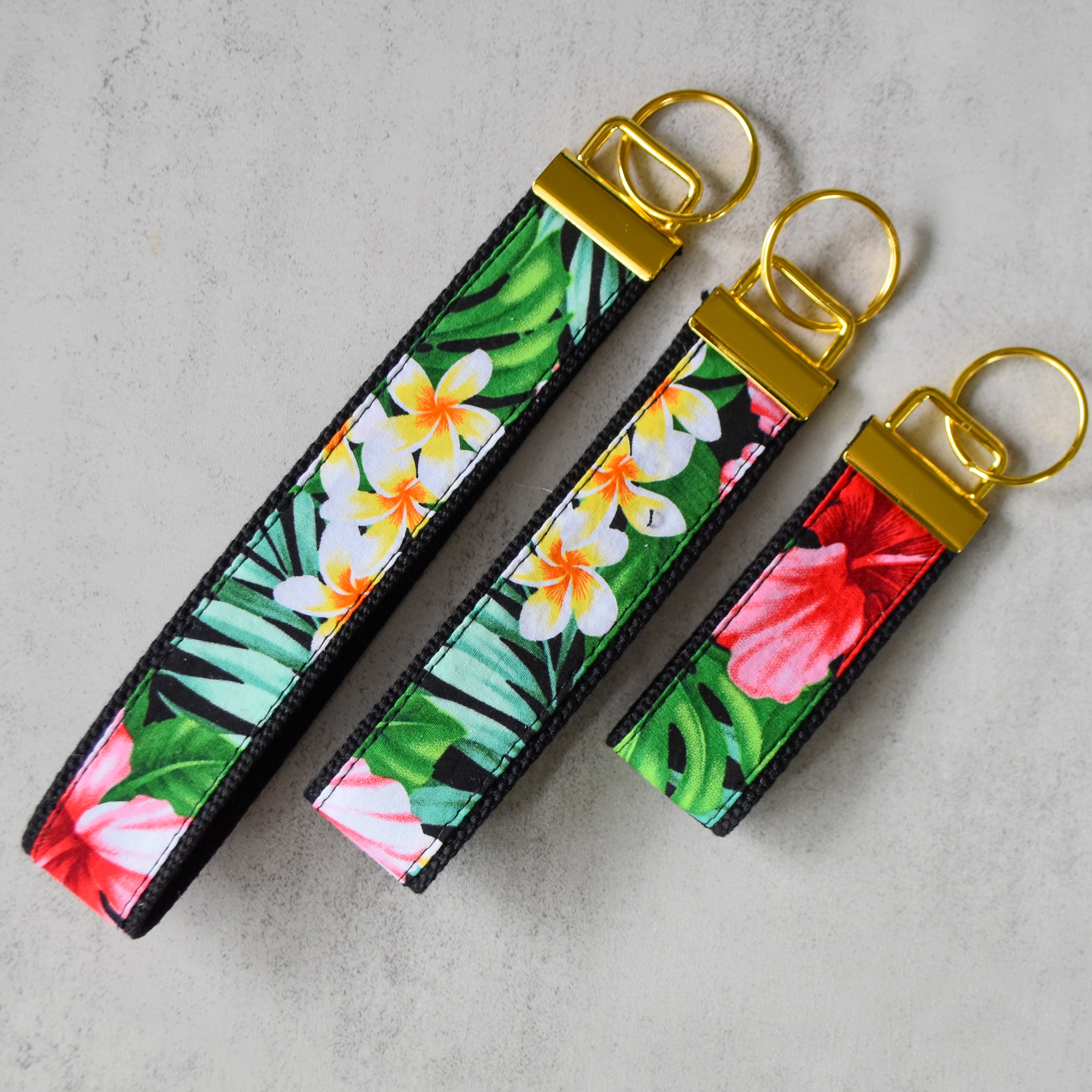 Wild Hibiscus Key Fobs
