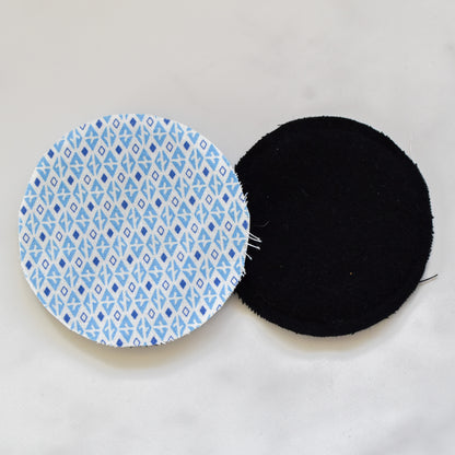 Blue Diamonds Cotton Rounds