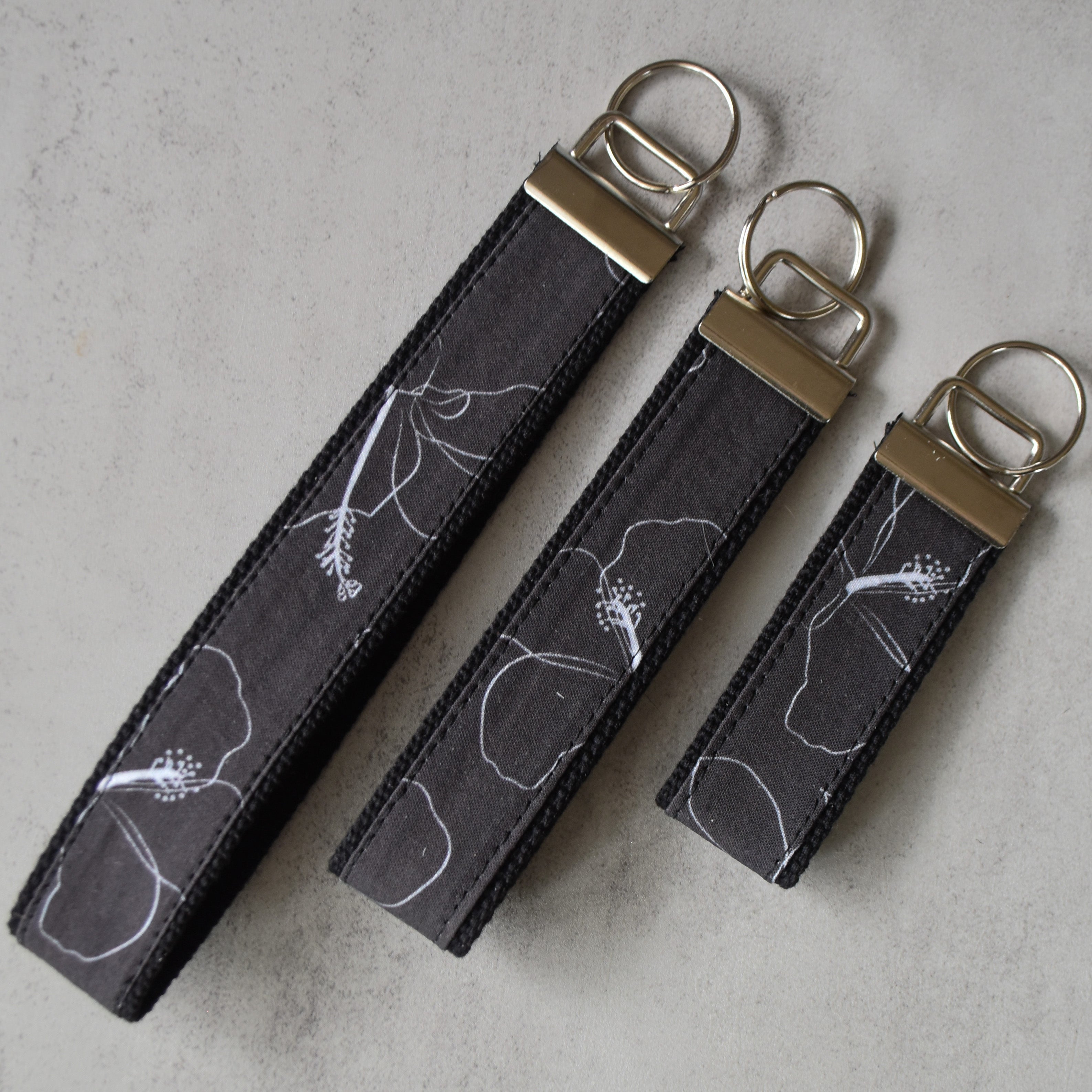 Hibiscus Noir Key Fobs