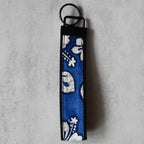 Marbled Hibiscus Key Fobs