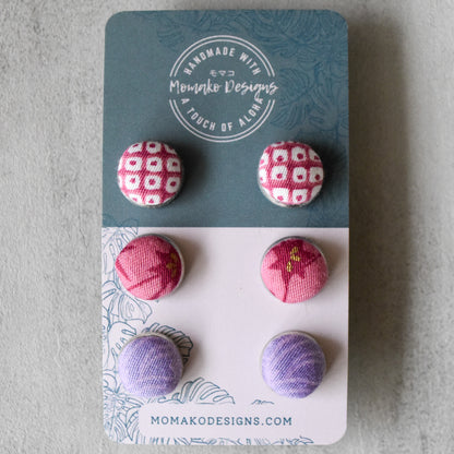 Pink Haze Stud Set