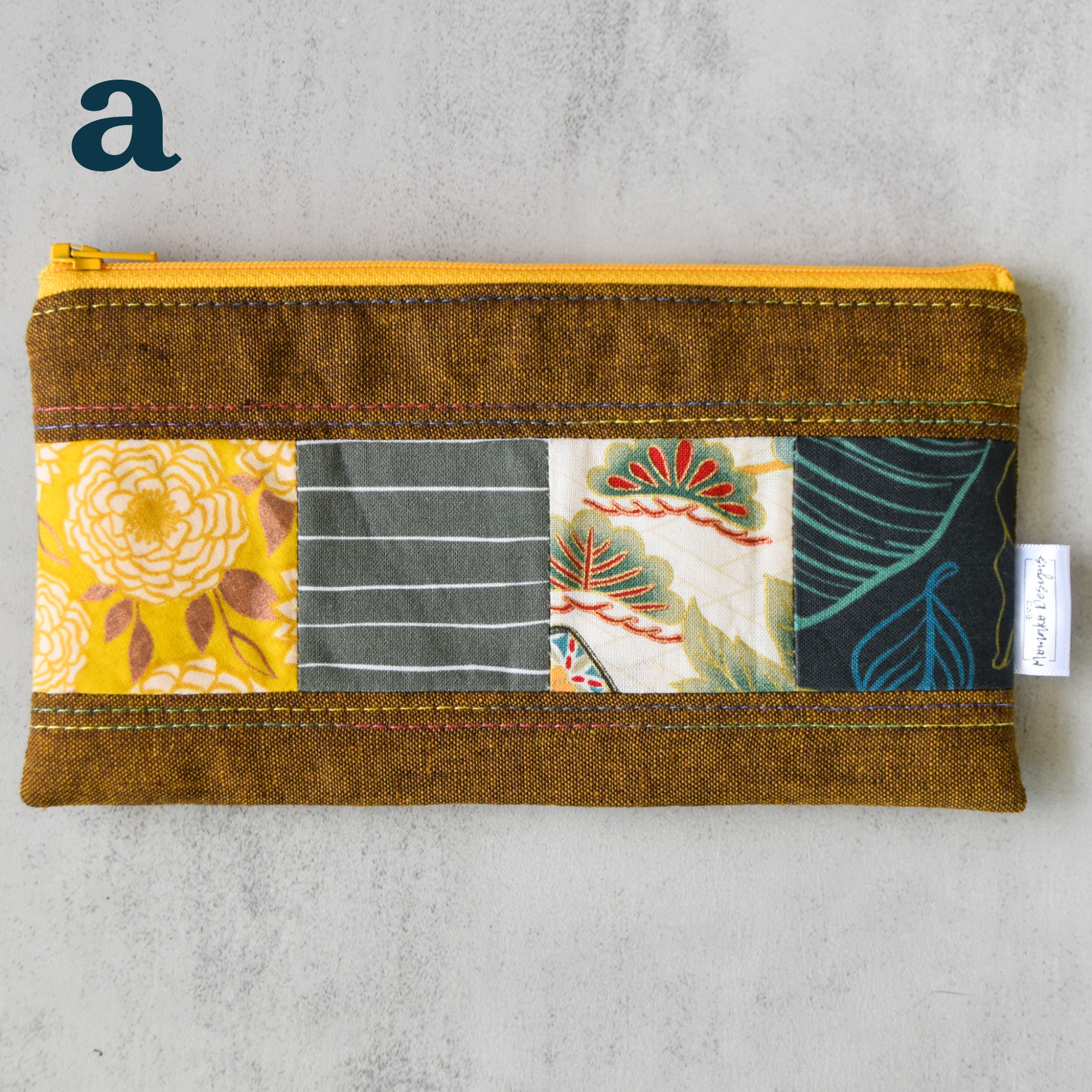 Spice Taro Patchwork Pencil Cases