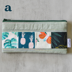 Seafoam Taro Patchwork Pencil Cases