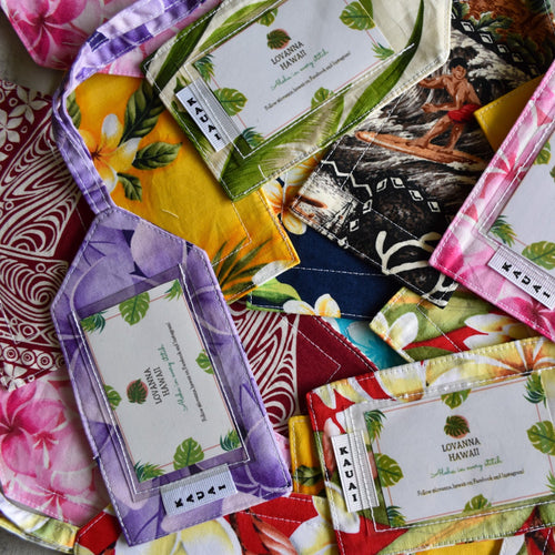 Aloha Print Luggage Tag