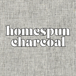 Homespun Charcoal Taro Patchwork Pencil Cases