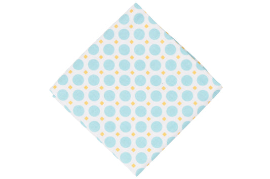 Blue Dots Pocket Square - Momako Designs