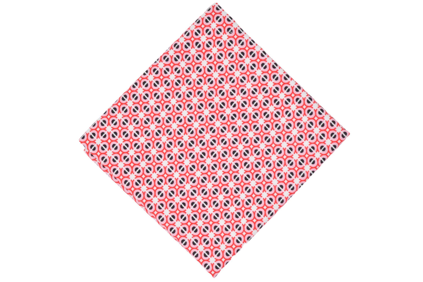 Red Circles Pocket Square - Momako Designs