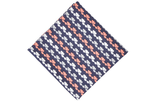 Floral Stripes Pocket Square - Momako Designs